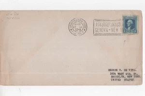 1932 SS Rex Inaugural Voyage Cover – Genoa–New York – Via GGIO INAUGURAL - Picture 1 of 1