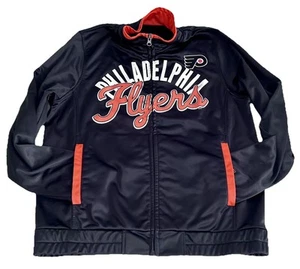 Philadelphia Flyers Trainingsjacke Erwachsene L schwarz Satin Carl Banks GIII Hockey NHL - Bild 1 von 12