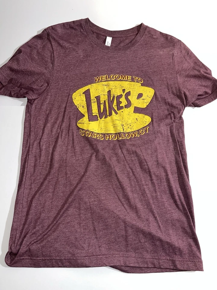 Gilmore Girls T-Shirt Women's M Luke's Diner Stars Hollow CT Bella Canvas Tee - Image 1 of 4