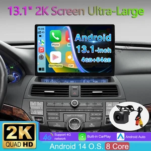 Radio estéreo GPS para Honda Accord 2008-2012 13,1"" 2K 4+64 GB Android 14 - Imagen 1 de 23