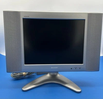 Vintage Sharp Aquos 13" LC-13B2UA LCD Color TV Retro Gaming TV No Remote Tested - Image 1 of 4
