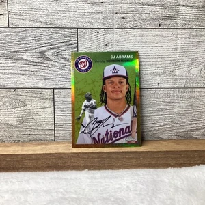 2023 Topps Chrome Platinum Anniversary Gold Toile /50 C.J. Abrams #319 - Picture 1 of 3
