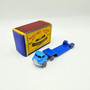Matchbox Lesney 27a Bedford Articulated Low Loader SC1 BLAU Boxed Regular Wheels - Bild 1 von 24