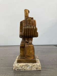 OSSIP ZADKINE BRONZE SCULPTURE " ACCORDEONISTE III " SIGNED AND NUMBERED - Picture 1 of 5
