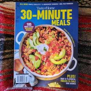 30-Minute Meals: Taste of Home Magazine ~ 105 Quick & EASY Weeknight Winners - Picture 1 of 7