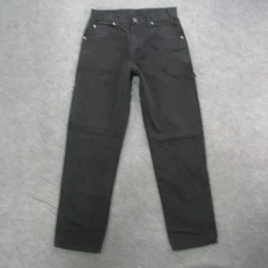 Dickies Pantalone Uomo 32x34 Nero Falegname Lavoro Utilità Tela Tasche Jeans - Foto 1 di 11