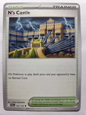 N's Castle 152/159 JTG SV09: Journey Together Uncommon Normal NM Pokemon Tcg - Image 1 of 2