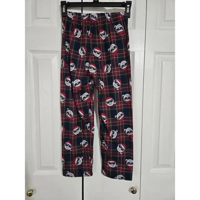 Pantalones de pijama de Papá Noel a cuadros talla 7/8 The Children's Place Foto 1 de 4