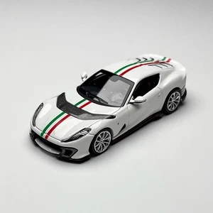 TOC 1/64 Scale Ferrari 812 Competizione White Diecast Car Model Toy Gift - Picture 1 of 6