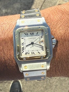 Cartier Watch Santos CARRE REF 2961 Auto 29MM Stainless/18K Full Set 1993 - Picture 1 of 1