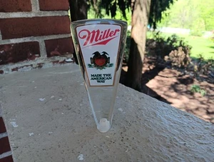 POMELLO RUBINETTO BIRRA MILLER VINTAGE MANICO LUCITE PUBBLICITÀ UOMO GROTTA BAR - Foto 1 di 4
