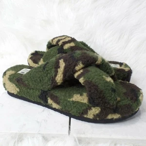 Mix No. 6 Fuzzy Fleece Camo Platform Amatta Slippers Size 11 New - Picture 1 of 9