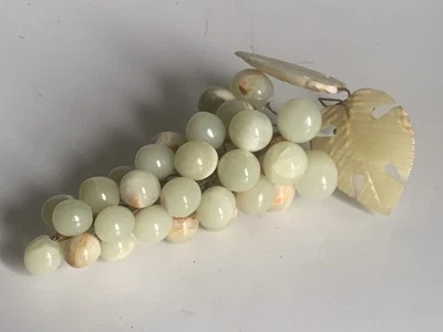 Vintage Onyxtrauben Trauben Weintrauben aus Onyx Rispe Deko Dekoobst Obst - Bild 1 von 4