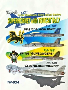 1/144 Decals : Super Hornet with Tomcats Vol.7  [USN] #TN-034 : TRIPLE NUTS - Picture 1 of 2