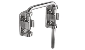 Door Lock Home Security Sliding Latch Loop Bar Hook Safety Protection Hardware - Picture 1 of 8