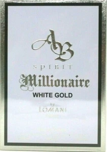 LOMANI AB SPIRIT MILLIONAIRE WHITE GOLD EDP SPRAY FOR MEN 3.3 Oz / 100 ml NEW!!! - Picture 1 of 5