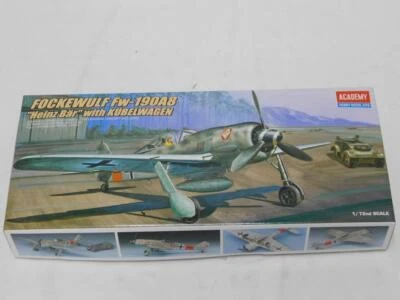 1/72 Academy Focke Wulf Fw 190A8 Heinz bar & Kubelwagen Plastic Model Kit 2213 - Image 1 of 2