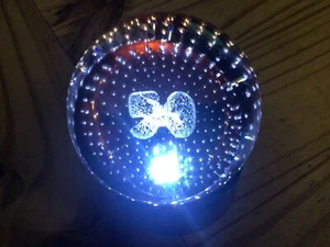 BEAUTIFUL 50 CAITHNESS PAPERWEIGHT WITH LIGHT BOX 50TH BIRTHDAY ANNIVERSARY - Picture 1 of 6