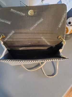 Whiting & Davis White Metal Mesh Clutch Purse Shoulder Bag Removeable  Strap - Image 1 of 4