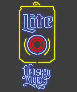 24"x15" Lite Whiskey Myers Beer Neon Signs Real Glass Bar Pub Restaurant Decor - Picture 1 of 1