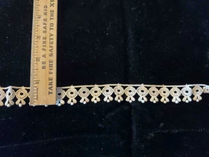 Vintage/Antique, Lace, Cotton, Beige, Trim 6 1/3 Yards - Picture 1 of 2