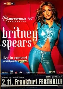 BRITNEY SPEARS 2000 FRANKFURT - orig. Concert Poster - Plakat - DIN A1 xx - Picture 1 of 1