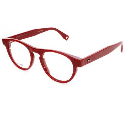 Ótica masculina vermelha Fendi 49mm FF-M0015-C9A-49 - Imagem 1 de 3