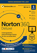 NORTON 360 Deluxe 2024 5 Geräte 1 Jahr 50GB Cloud ABO EMAIL SOFORT