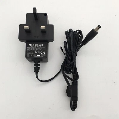 Genuine Netgear 12V 1.0A AC Adapter MV12-Y120100-B2 Model: 332-10258-01 + Switch - Image 1 of 4