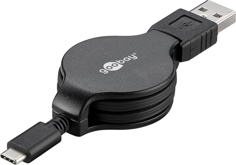 Goobay 45743 Usb-c lade und Synchronisationskabel ausziehbar