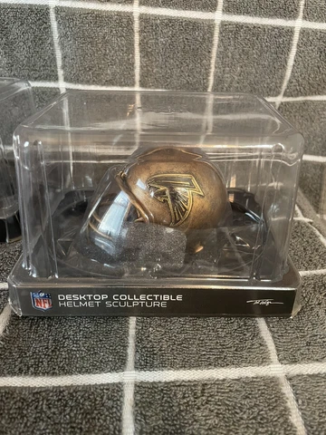 Atlanta Falcons NFL Sculpture Bronze Helmet Tim Wolfe Desktop Duval Drake London Cover