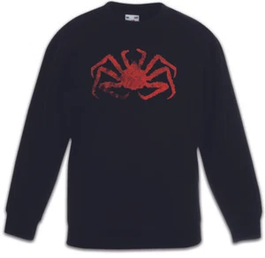 KING CRAB Kids Boys Girls Pullover Fishing Fisher Rod Pole Bone River Sea Line - Picture 1 of 1