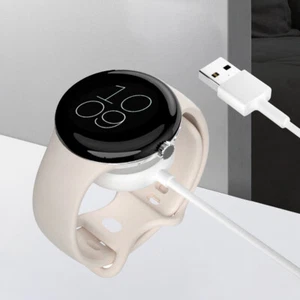 1m Wireless Magnetic Charger Cable for Google Pixel Watch 2022 (Micro USB White) - Zdjęcie 1 z 7