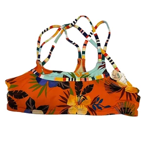 Hobie Bikini Top Womens Size 12 Multicolor Stretch Strappy - Picture 1 of 12
