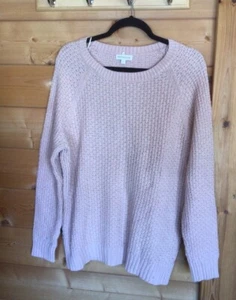 Worn in Fair Condition Monsoon Pink Knitted Jumper Size Large - Picture 1 of 7