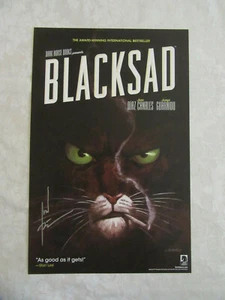 Cartel exclusivo de Dark Horse Blacksad 2019 NYCC firmado por Juan Díaz Canales - Imagen 1 de 11