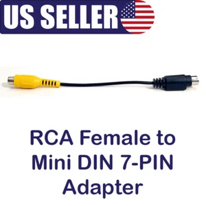 RCA Female to Mini DIN 7-PIN SVHS-7 Connector Adapter Video Out Service AV Cable - Picture 1 of 6