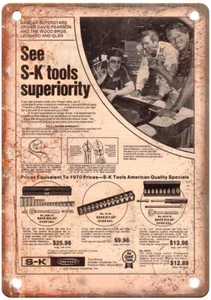 Vintage 1976 S-K Tools Ad Reproduction Metal Sign Z338 - Picture 1 of 1