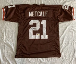 Eric Metcalf Autographed Signed Cleveland Brown Football Jersey JSA COA - Picture 1 of 9