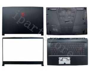 NEW FOR MSI GF65 Thin 9SD 9SE MS-16W1 MS-16W2 Back Cover&Bezel&Hinges&Palmrest - Picture 1 of 15