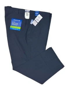 NWT-Haggar Travel Performance Dress Men’s Pant 56x30 Straight-Fit Active Flex - Picture 1 of 5