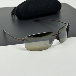 Maui Jim MJ422-26 Breakwall Sonnenbrille Rootbeer Lesen Bifokal +2,50 Kratzer - Bild 1 von 18