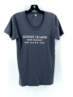 Goose Island Beer Company Women's Gray 50/50 Tee Top T Shirt Size Large - Image 1 of 4