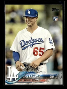 2018 Topps #485 Kyle Farmer RC Los Angeles Dodgers - Picture 1 of 2