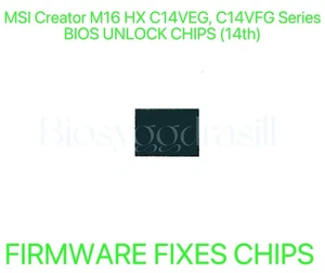 MSI Creator M16 HX C14VEG, C14VFG Series, ADMIN NO PASSWORD FIRMWARE BIOS CHIP - Bild 1 von 1
