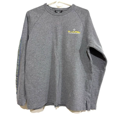 Sudadera Y2K Ralph Lauren Para Hombre Mediana Manga Chevron Preppy Atlética Indie Foto 1 de 4