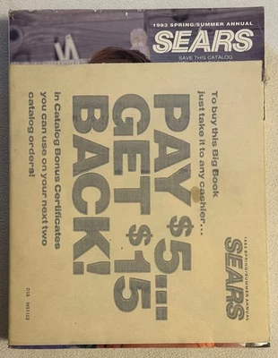 FINAL 1993 Annual Print SEARS CATALOG UNREAD UNOPENED Still In Wrapper - Image 1 of 4