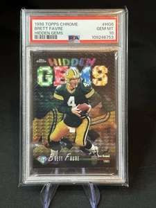 1998 Topps Chrome Hidden Gems Brett Favre PSA 10 POP 18 - Picture 1 of 2