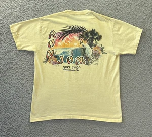 Camicia vintage Ron Jon Surf Shop uomo XL Cocoa Beach Florida cucitura singola - Foto 1 di 11
