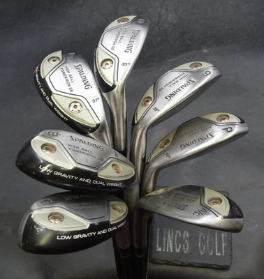 Set of 7 x Spalding High Ball Irons 5-PW+GW Regular Graphite Shafts - Image 1 of 4